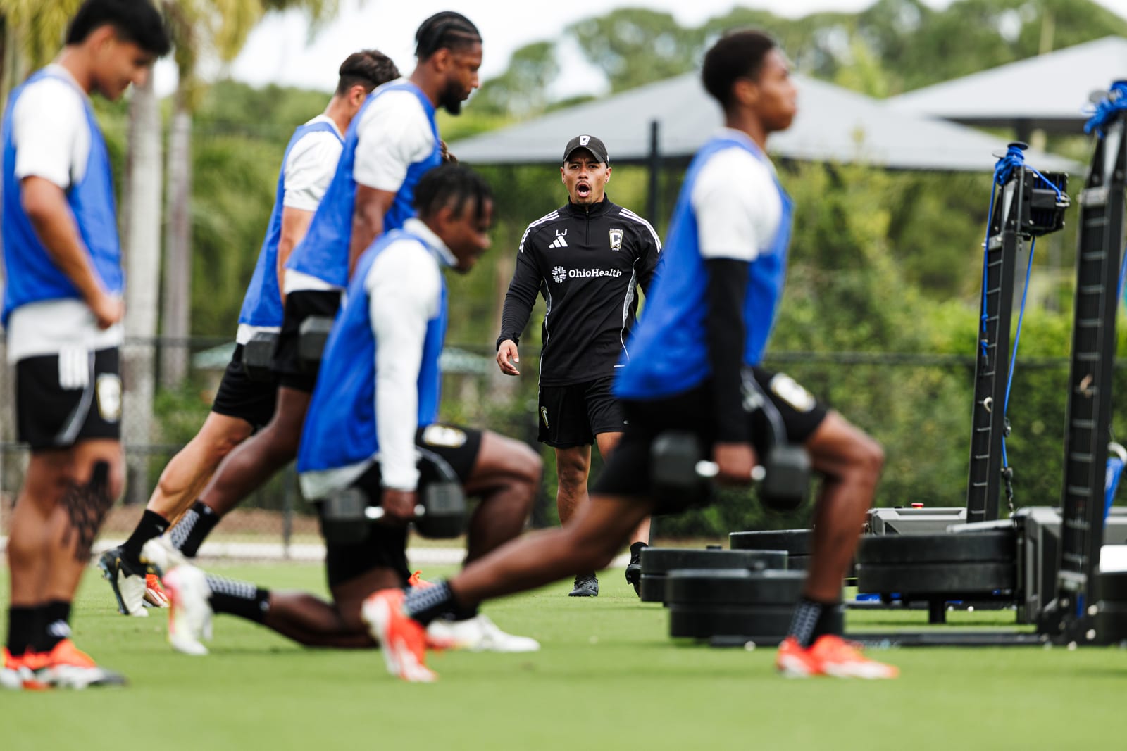 Luis leading field preparation with professional players
